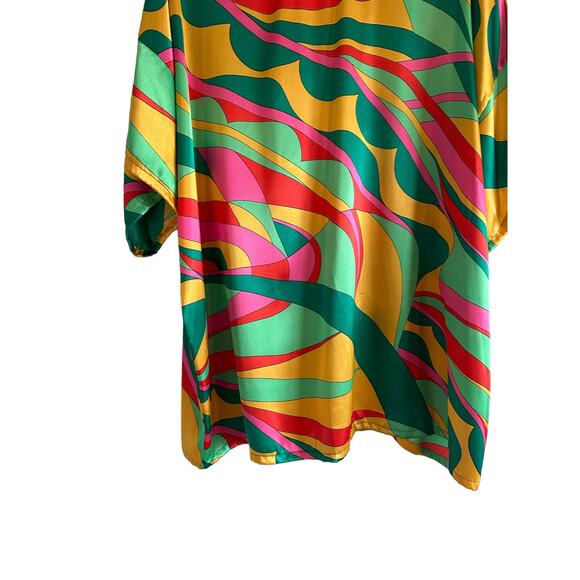 If She Loves Women's Small Multicolor Secret Garden Lightweight Kimono - Picture 12 of 15
